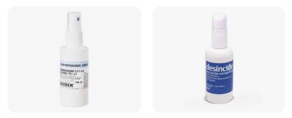 Chloorhexidine spray