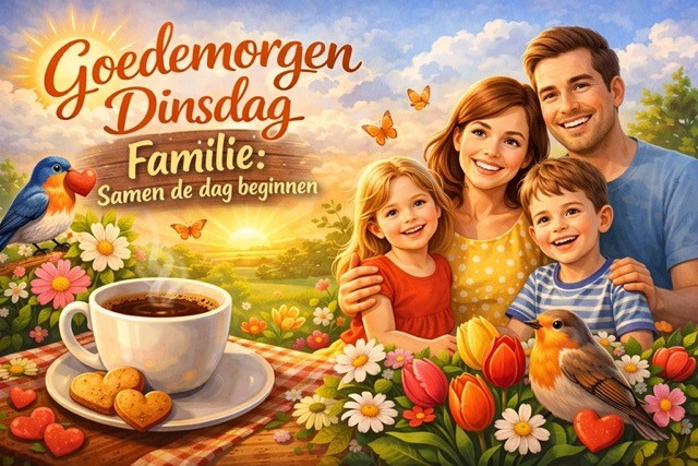 Goedemorgen dinsdag familie: samen de dag beginnen