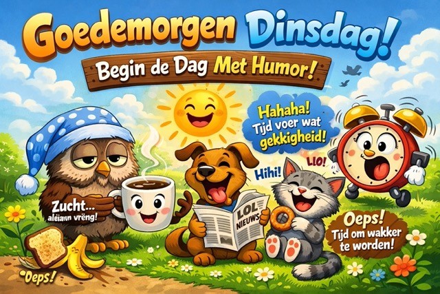 Goedemorgen Dinsdag Grappig: Begin de Dag Met Humor