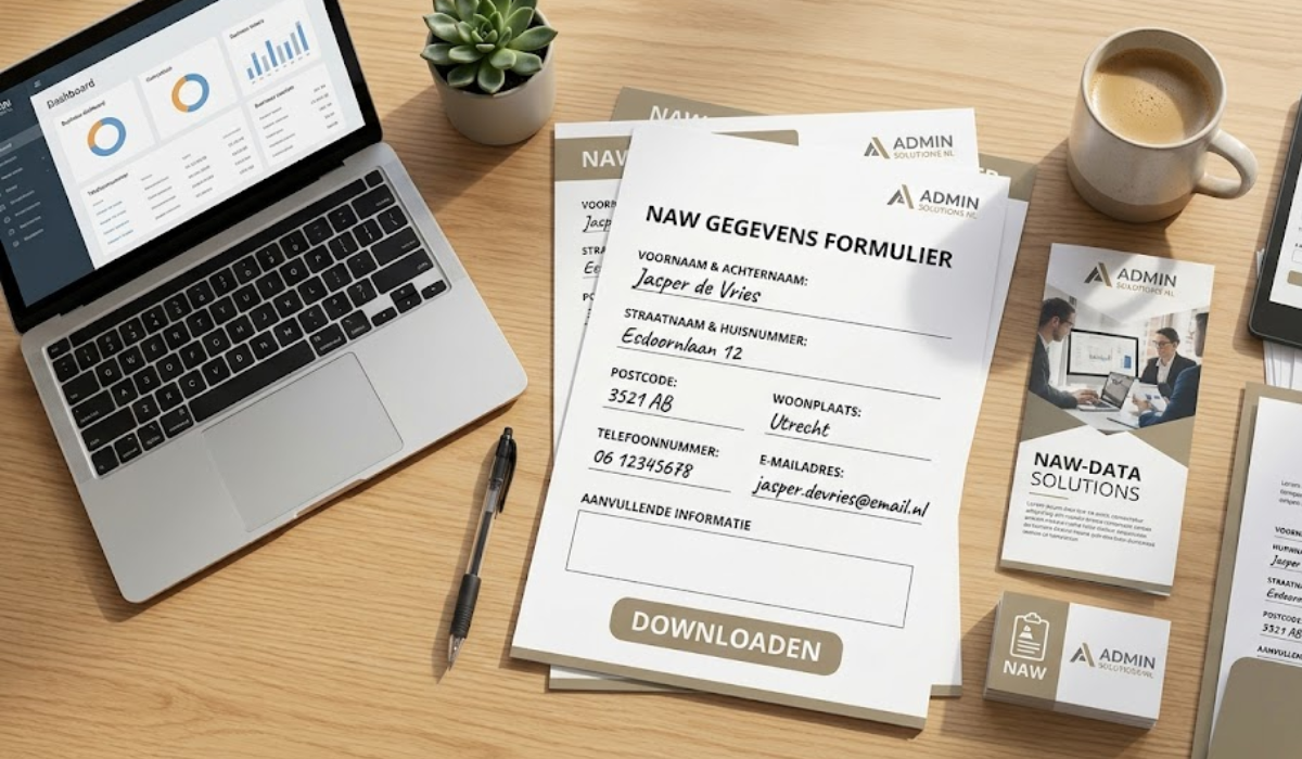 NAW gegevens formulier downloaden