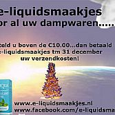 15% korting in de weekaanbieding bij E-liquidsmaakjes!