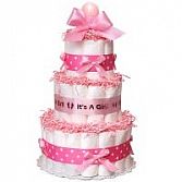 3 lagen babygirl luiertaart