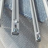 Aluminium gordijnrails. 