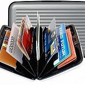 Aluminium kaart/geld houder