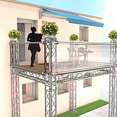 Aluminium truss standbouw.
