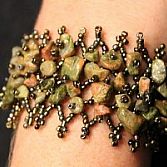 Armband kralen gemeleerd
