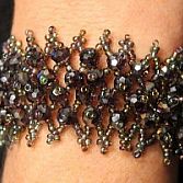 Armband kralen paars