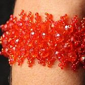 Armband kralen rood
