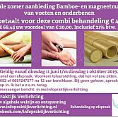Bamboe- en magneetmassage combi behandeling