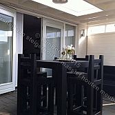 Bartafel met barstoelen van massief hout model-Lynn