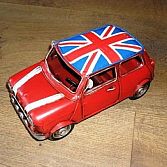 Blikken Auto Mini Cooper Union Jack