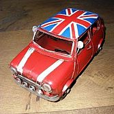 Blikken Auto Mini Cooper Union Jack