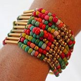 Boheemse kralenarmband - multicolour