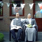 Bruidspaar poppen 25 jarig huwelijk