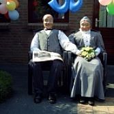 Bruidspaar poppen 50 jarig huwelijk