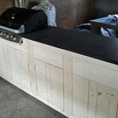 Buiten keukens steigerhout