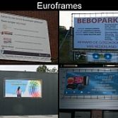 Buizenframe met spandoek
