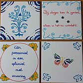 Delfts blauw Tegeltjes Beschilderen