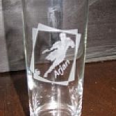 Drinkglas met gravure
