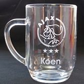 Drinkglas met gravure
