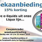 E-liquidsmaakjes : Liqua e-liquids 15% korting!