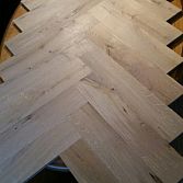 Eiken parket 15x70x350mm visgraat Rustiek houten vloer