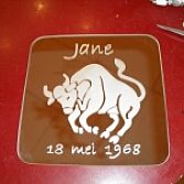 Gegraveerde Sterrenbeeldspiegel