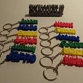 Gepersonaliseerde naam sleutelhanger