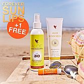 Gratis forever Sunlips bij Aloe Sunscreen of Sunscreen spray