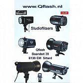 Groot assortiment studioflitsers en toebehoren