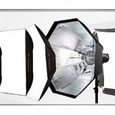 Groot assortiment studioflitsers en toebehoren