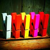 Grote houten Knijper 16cm