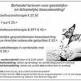 Hand- en voetreflexzonetherapie en geestelijke gesprekstherapie