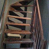 Hard houten trap merantie
