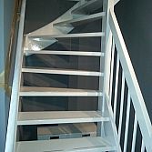 Hard houten trap merantie