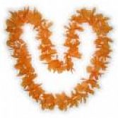 Hawaii ketting oranje,oranje hawaii slinger