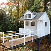 Houten speelhuis