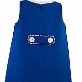 JURKJE KOBALT BLAUW MET WITTE DETAILS