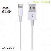 Kabel voor iphone 5/ ipad 4/ ipad mini/ oplader/ autolader