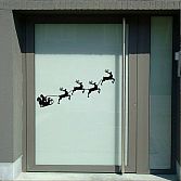 Kerstdecoratie sticker raam of deur