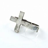 Kruis Ring zilver