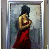 Lady in Red by MyPainting.nl