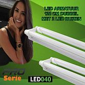 Led Armatuur 120cm met 2 buizen voor kleine bedrijfshallen 