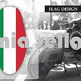 Mia Sella zadelhoes Italiaanse vlag