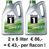 Mobil 1 ESP Formula 5W30 - voordeliger kan echt niet !!