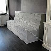 Muurbank/eettafelbank van steigerhout Dorien
