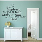 Muurstickers en muurteksten 