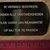 Niet-reanimeren penning