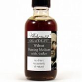 Oil of Delft Walnut painting medium with amber
