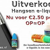 Onze e-liquids van het merk Hangsen in prijs verlaagd!